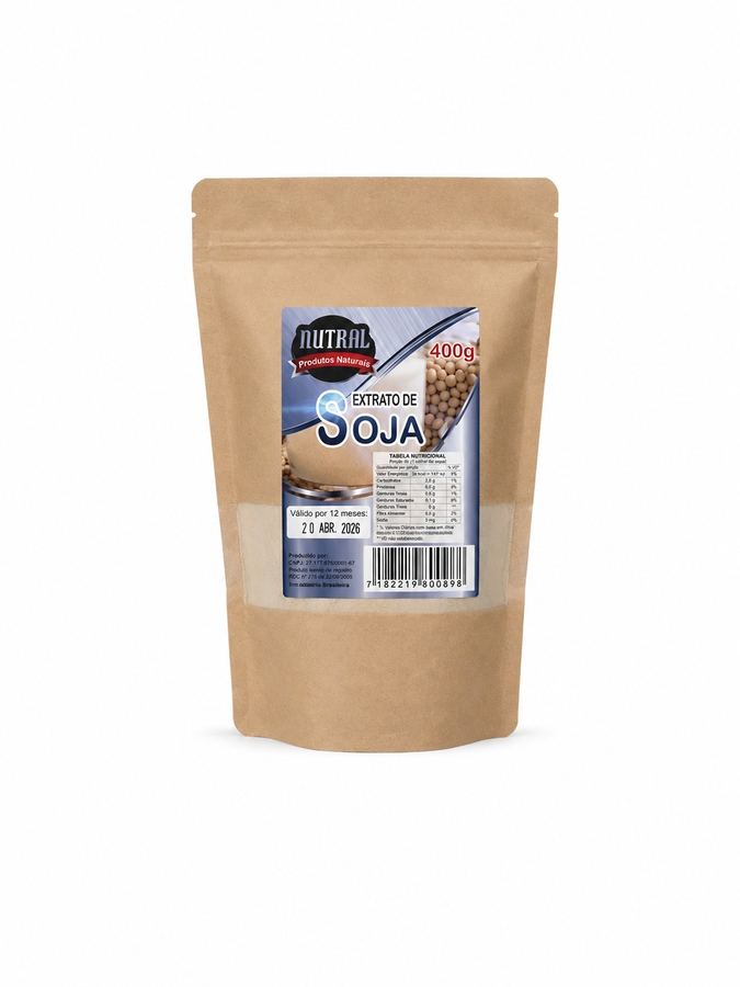 Extrato de Soja em Pó Nutral 400g Alternativa Saudável e Sem Lactose